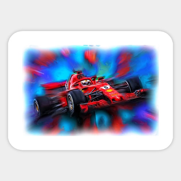 Vettel Sticker by DeVerviers